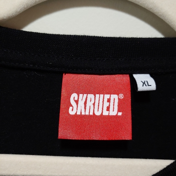 Skrued Mens Long Sleeve T-shirt Black XL - Picture 3 of 4